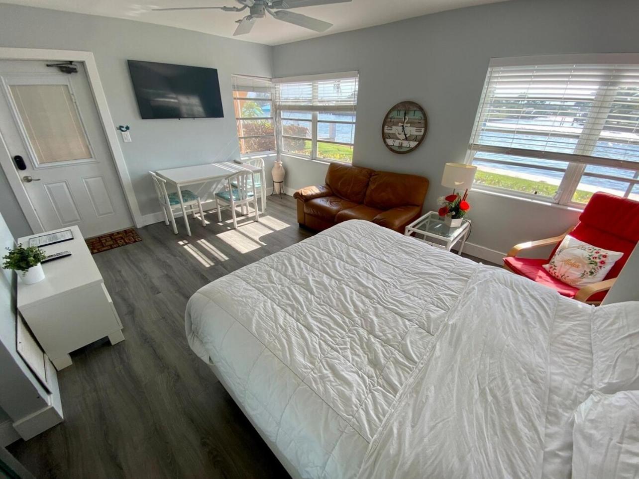 폼파노 비치 Studio Intracoastal Views! 5 Min Walk To The Beach 빌라 외부 사진